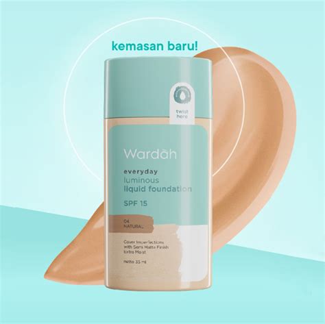 Wardah Everyday Luminous Liquid Foundation Alas Bedak Wardah Lazada