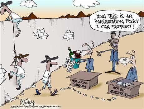 Hot Topic Political Cartoons - Immigration | Crasstalk