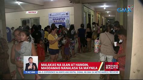 Malakas Na Ulan At Hangin Magdamag Nanalasa Sa Maynila UB Video