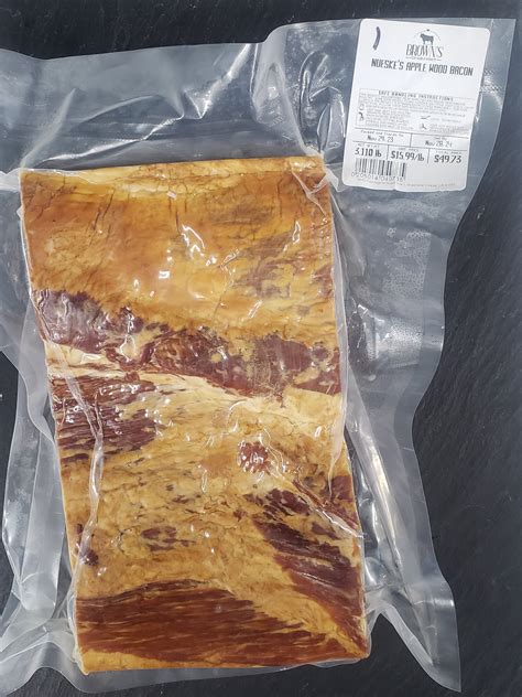 Nueske S Applewood Smoked Bacon Slab 1 Brown S Top Shelf Meats