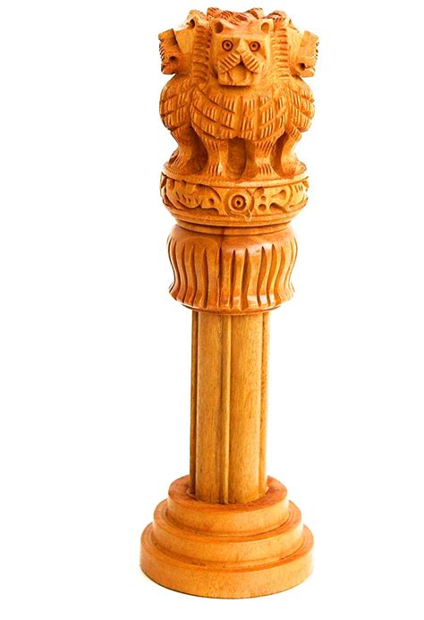 Buy Santarms Wooden Ashoka Piller Inch Ashoka Stambh Ashoka