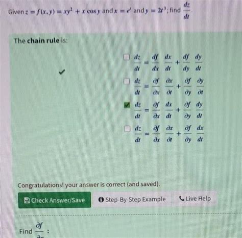 [answered] Dz Givenz F X Y Xy X Cosy And X And Y 2 Find Dr The Chain Kunduz