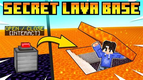 SECRET LAVA BASE In Minecraft PE YouTube