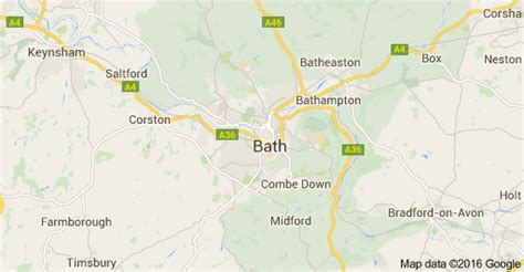 Map Of Bath Bath And North East Somerset Uk Bath England Map