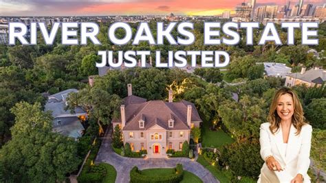 Just Listed In Houston Exquisite Lucian Hood Designed Estate In River