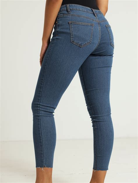 Stonewash Ankle Grazer Skinny Denim Jean Legit