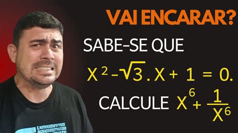 NÃO PRECISA RESOLVER A EQUACAO PARA ENCONTRAR O VALOR DA EXPRESSÃO