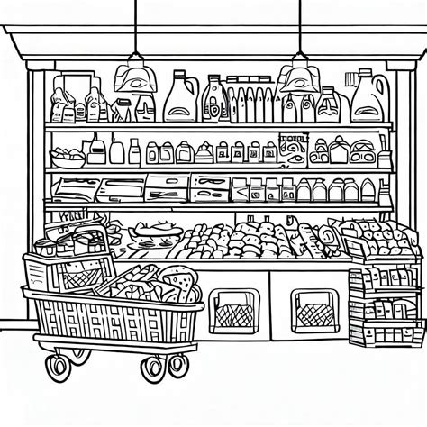 Coloriage Épicerie 7 télécharger et imprimer gratuit sur