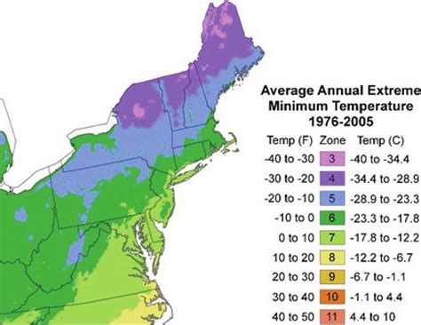 The Usda Plant Hardiness Zone Map Temp Temperature Adapted From The