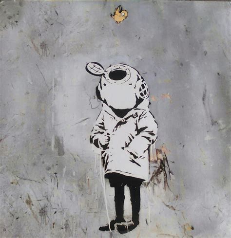 BANKSY NÉ EN 1974 Blur Think tank Street Art Plazzart