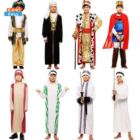 Halloween Cosplay Costume Children Boys Muslim Costumes Kids Children