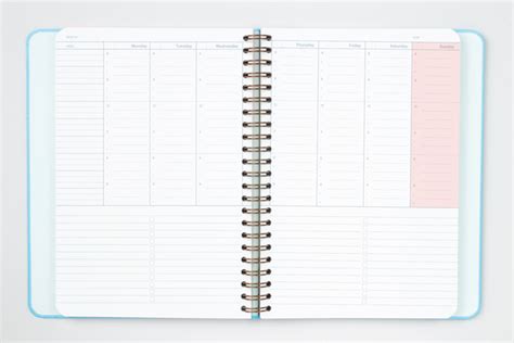 Undated Weekly Vertical Planner By Mossery Little Otsu