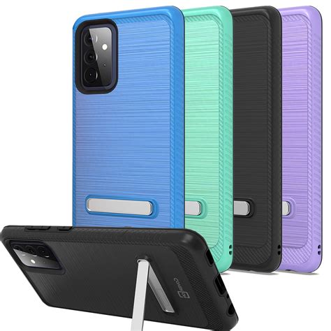 Samsung Galaxy A72 Case Metal Kickstand Hybrid Phone Cover Sleekst Coveron Case