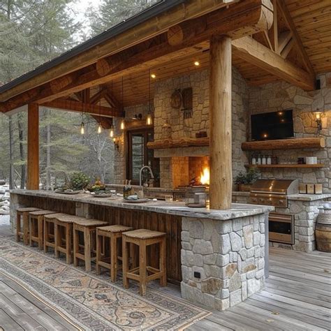 Pin On Cabin Fever In 2024 Outdoor Kitchen Patio Outdoor Kitchen