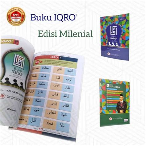 Jual Buku Iqro Milenial Disertai Latin Cara Cepat Membaca Alquran Full