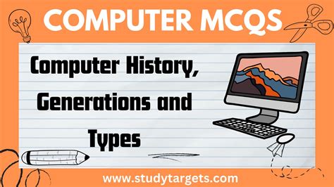 MCQs Computer History Generations And Types Of Computers Computer