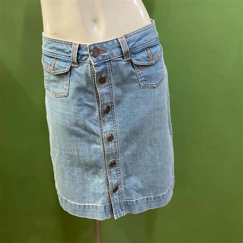 Gorman Denim Skirt Size 10 Light Blue S