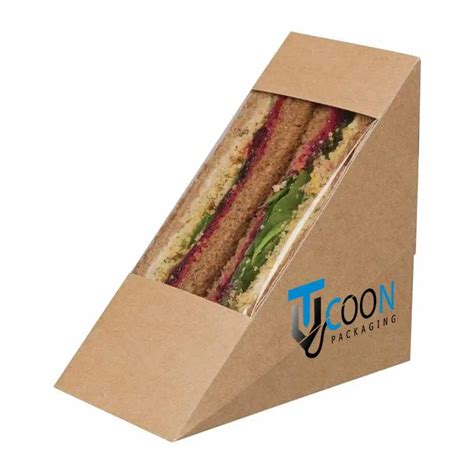 Custom Kraft Sandwich Boxes Packaging With Logo