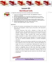 Soriano Nicole L Module Cardiovascular System The Blood Lesson Pdf