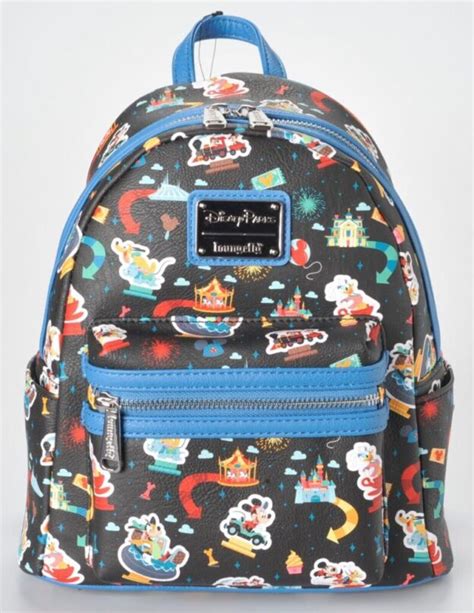 Loungefly Backpack Disney Mickey And Friends Park Rides Backpack Sisters