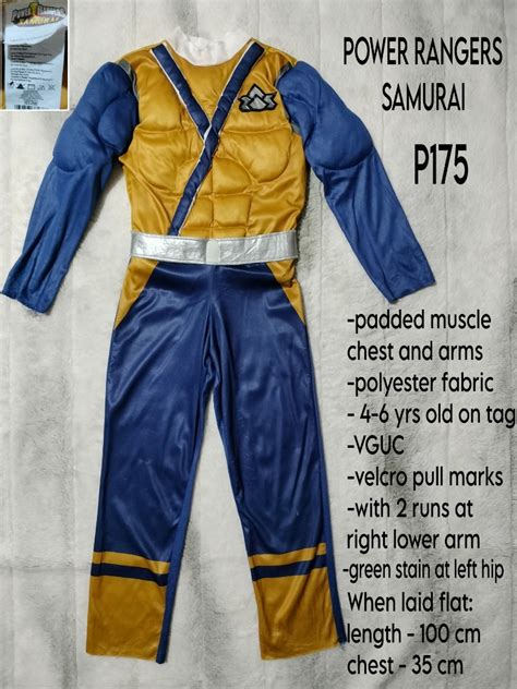 POWER RANGERS SAMURAI PRELOVED KIDS COSTUME, Babies & Kids, Babies ...