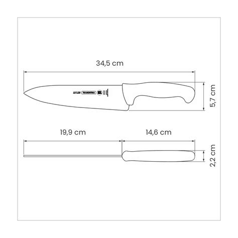 Faca Para Carne Tramontina Profissional L Mina Em A O Inox E