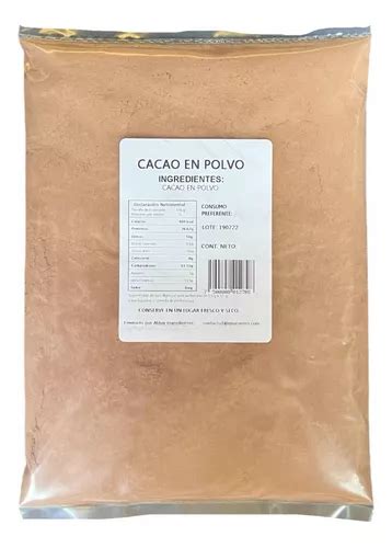 Cacao En Polvo Cocoa Natural 1 Kilo MercadoLibre