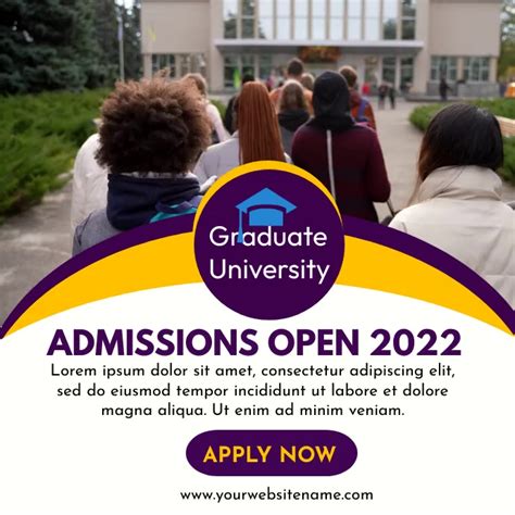 Admission Opened College Ad Template Postermywall