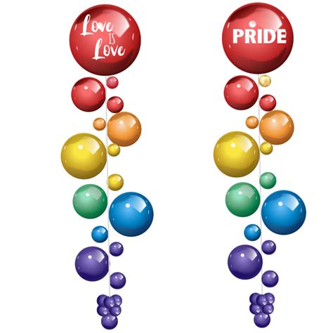 Pride Bubble Strands Pair BalloonZilla