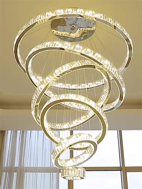 Modern Simple Upscale Ring Chandeliers Large Contemporary Modern