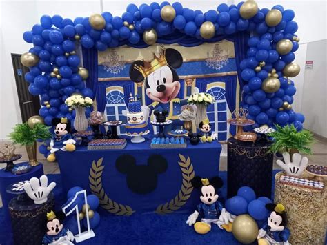 Decoração Mickey Realeza Simples - Decoração Mickey Realeza | Festa mickey, Decoração mickey, Decoração ...