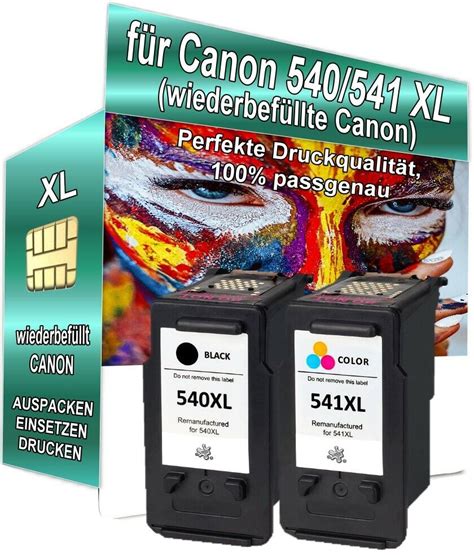 X Tintenpatronen F R Canon Pg Cl Xl Pixma Mg Mg Mg