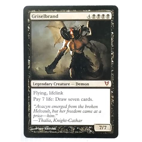 Mtg Card Black Core Legacy Set Legendary Creature Demon