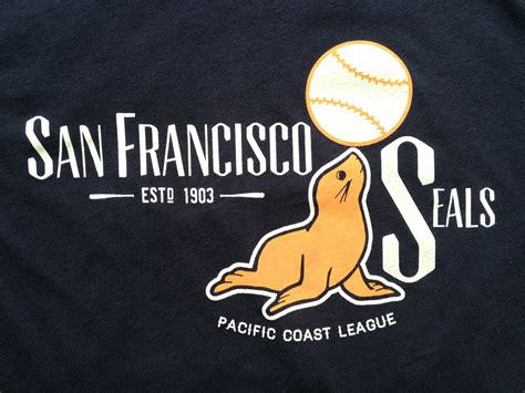 San Francisco Seals Throwback Baseball Shirt Pelican Print Shop