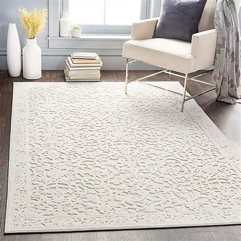 Ivory Botanical Bohemian Area Rug, 8x10 | Kirklands Home