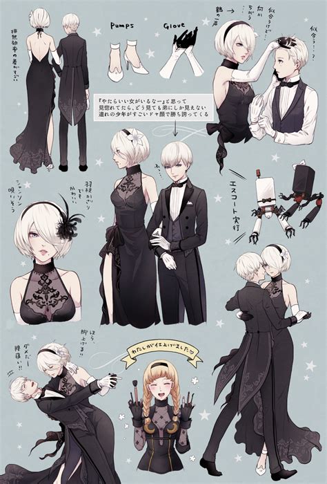 Yorha No 2 Type B Yorha No 9 Type S Pod And Operator 6o Nier And