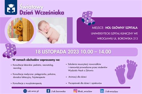 Światowy Dzień Wcześniaka po raz kolejny w Uniwersyteckim Szpitalu