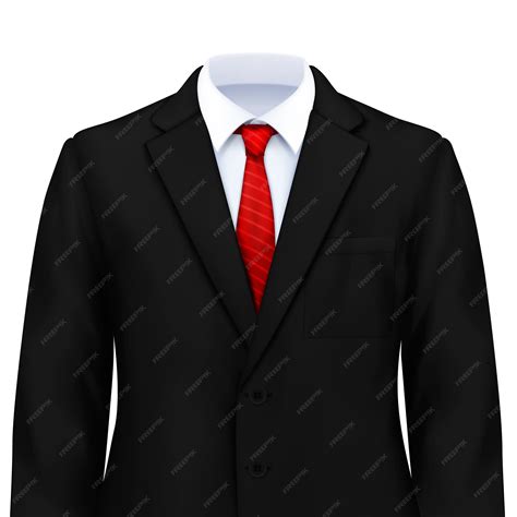 premium vector mans suit realistic vector