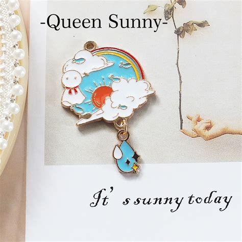 Jual Charm Enamel Teru Teru Bozu Boneka Imut Penangkal Hujan Sunny Day