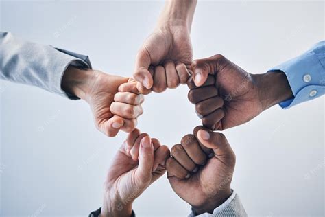 Premium Photo Teamwork Motivation And Collaboration Fist Bump Hands