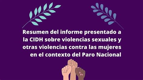 Informe Presentado A La Cidh Sobre Violencias Sexuales Y Otras