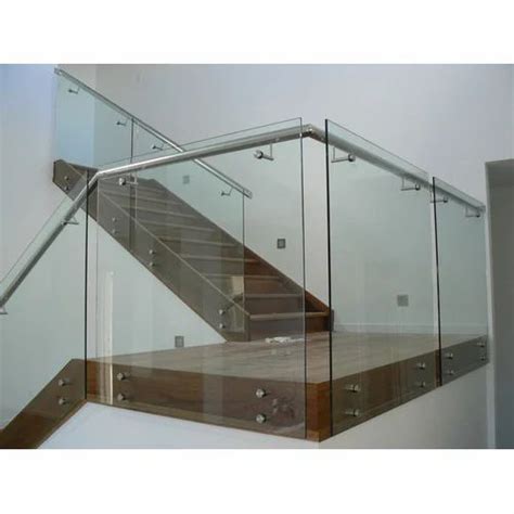 Ss And Glass Panel Stainless Steel Glass Staircase Railings At Rs 1670