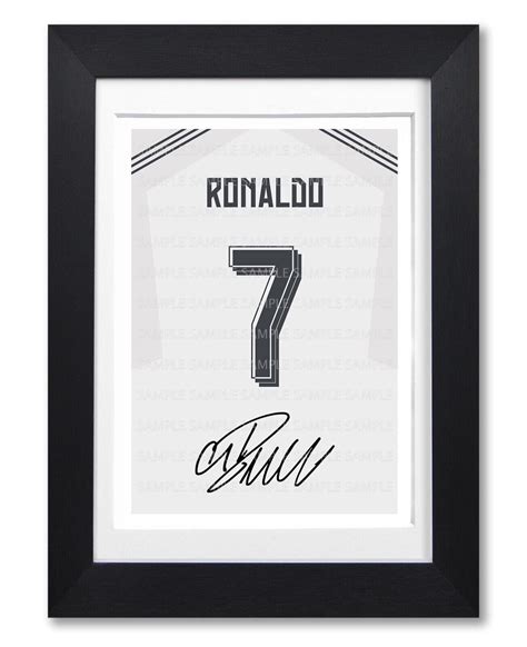 Cristiano Ronaldo Real Madrid Signed Poster Print Photo Autograph Shirt