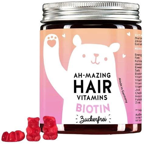 Biotin Hochdosiert Gummib Rchen Zuckerfrei Haarvitamine F R