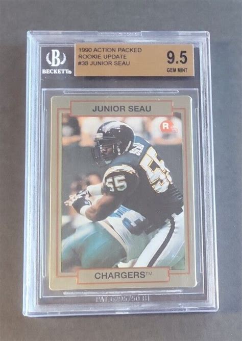 Junior Seau Action Packed Rookie Update Rc Bgs Gem Mint