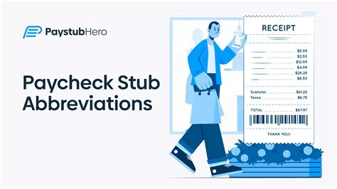 Paycheck Stub Abbreviations Pay Stub Hero