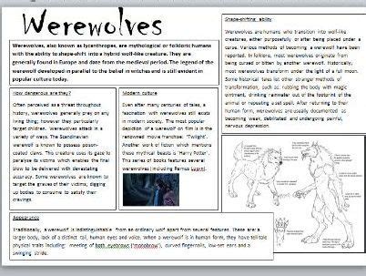 An Image Of A Website Page With The Word Werewolvess In Black And White