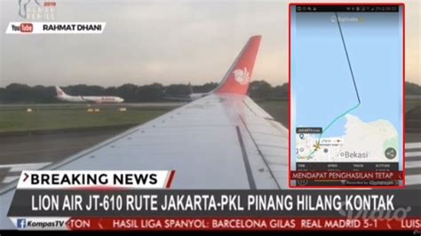 Pilot Pesawat Lion Air Jt Yang Jatuh Sempat Minta Kembali Ke