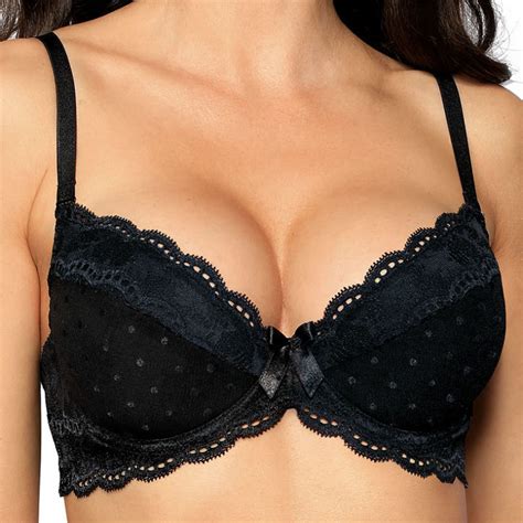 Lingerie F Minine Soutien Gorge Push Up Noir Lagerta Roza Couleur