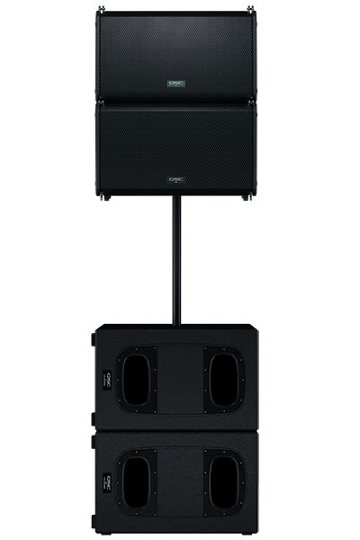 Qsc Dual La112 2400w 12 Inch Active Line Array Speakers